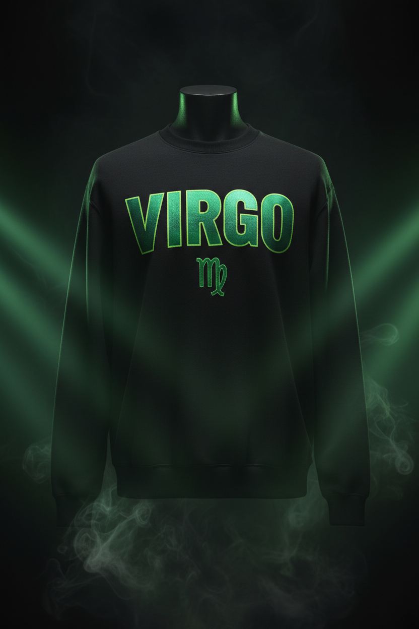 Virgo Crewneck Sweatshirt - Black