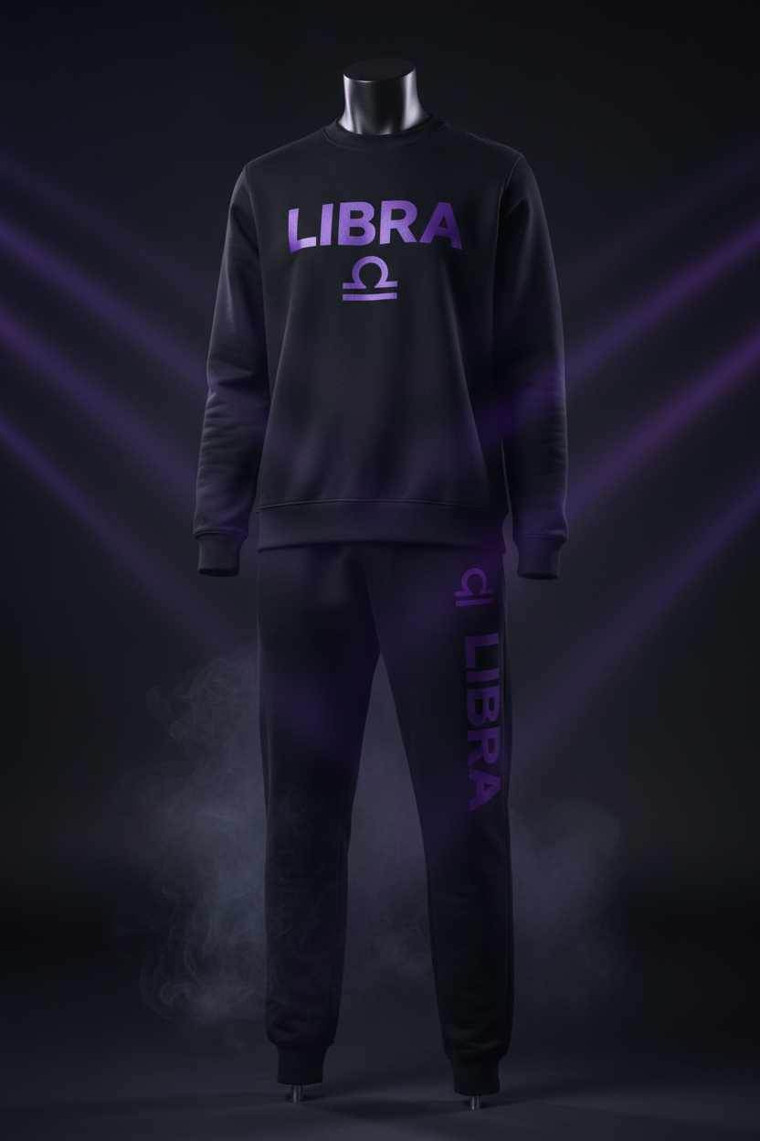 Libra Premium Crewneck Sweatshirt Black