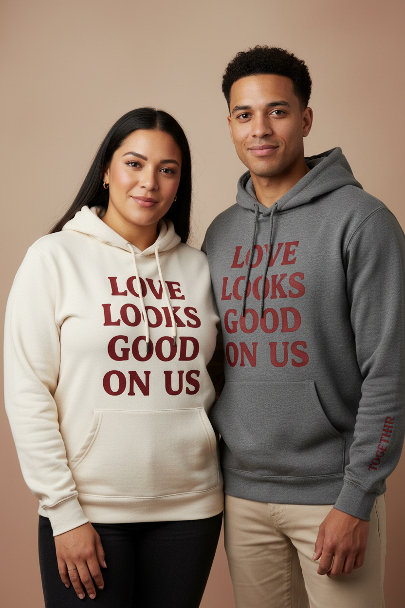 LOVE LOOKS GOOD ON US™ Hoodie — Female