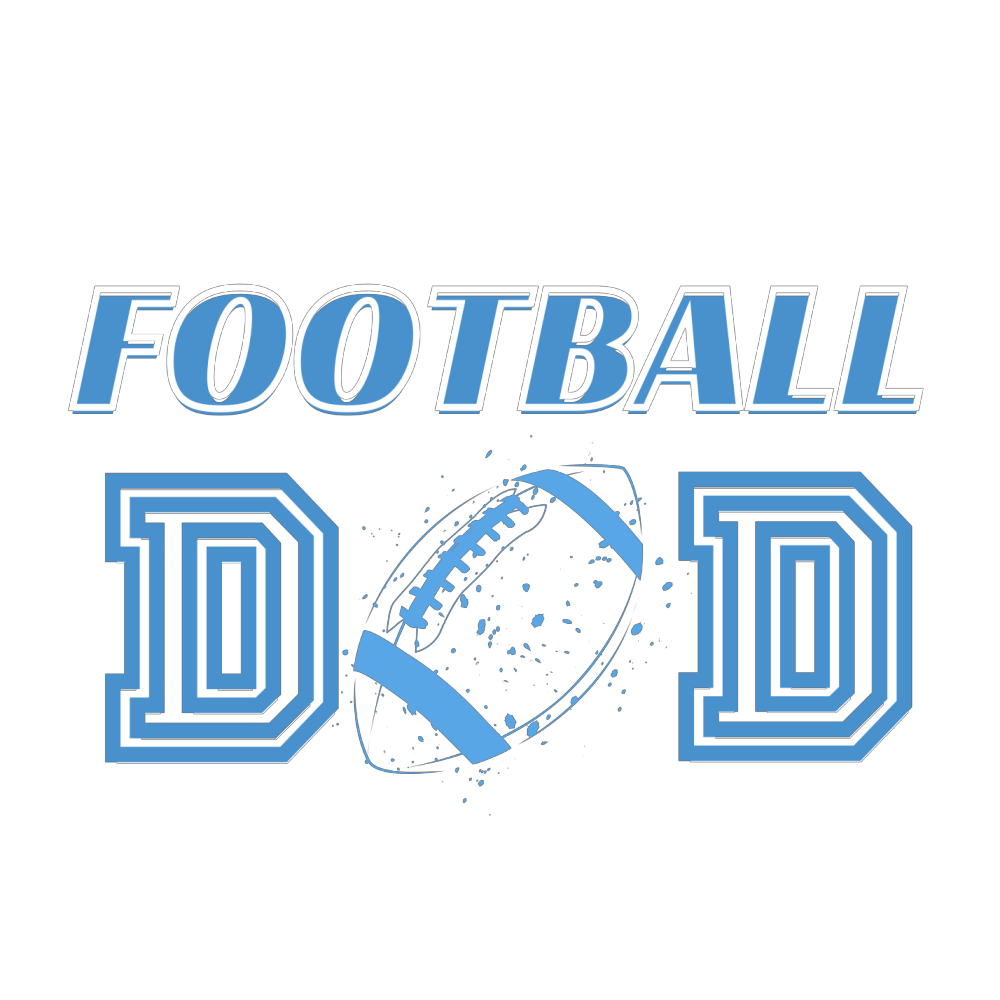 Football Dad – Sports Typography PNG (Transparent Background)