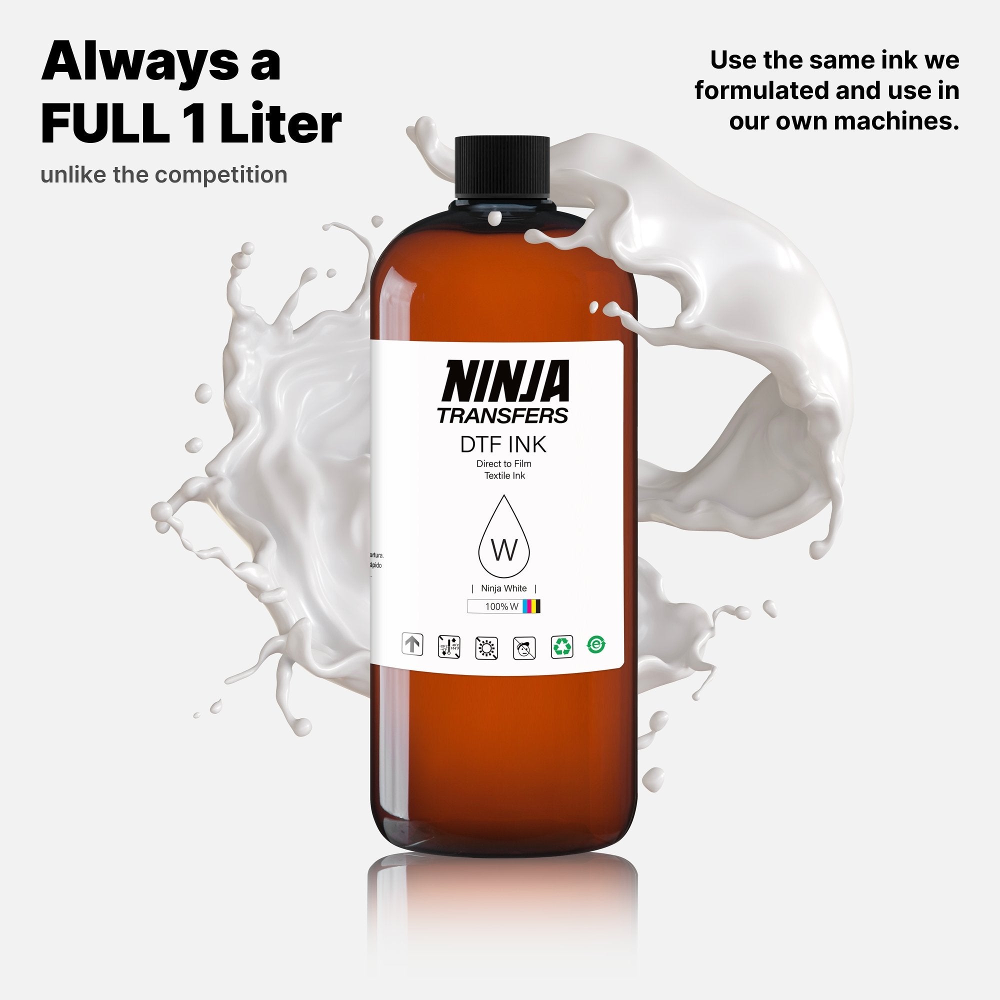 Premium DTF Ink | 1 Liter | Professional Grade for High-Volume Print Shops