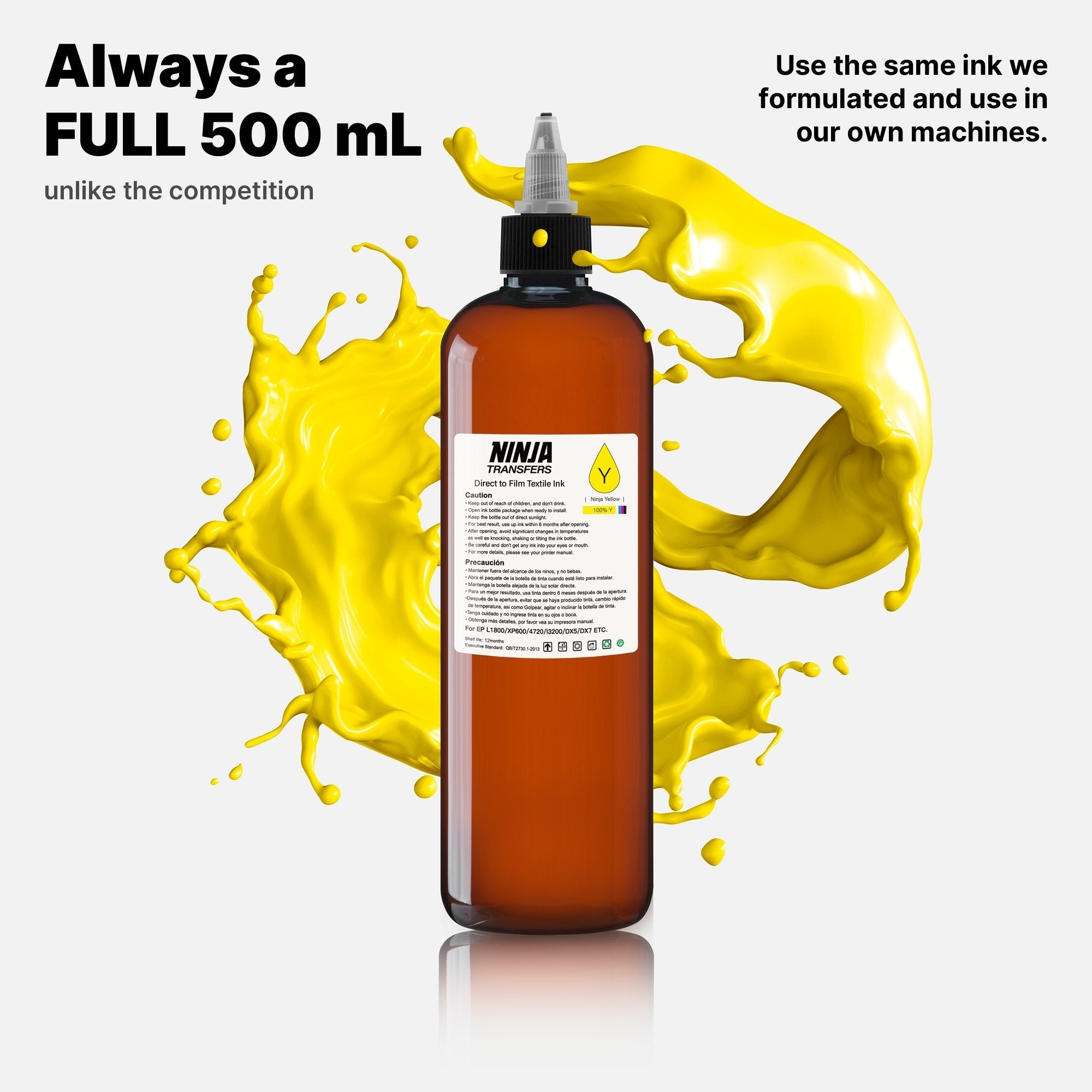 Premium DTF Ink | 500mL | Professional Grade for Growing Print Shops