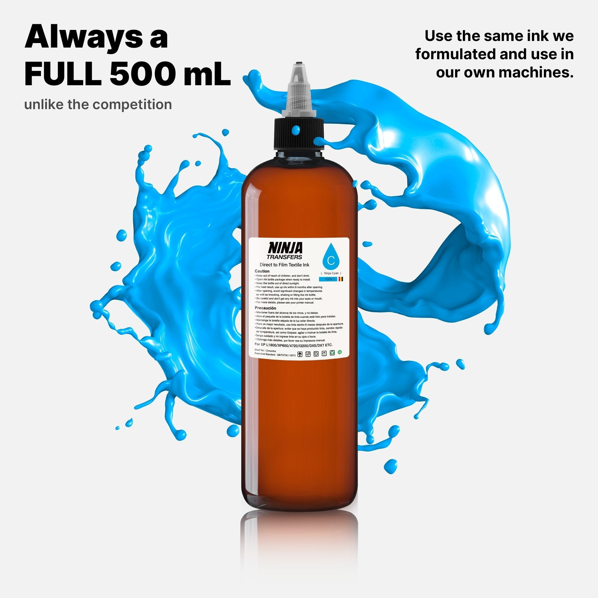 Premium DTF Ink | 500mL | Professional Grade for Growing Print Shops