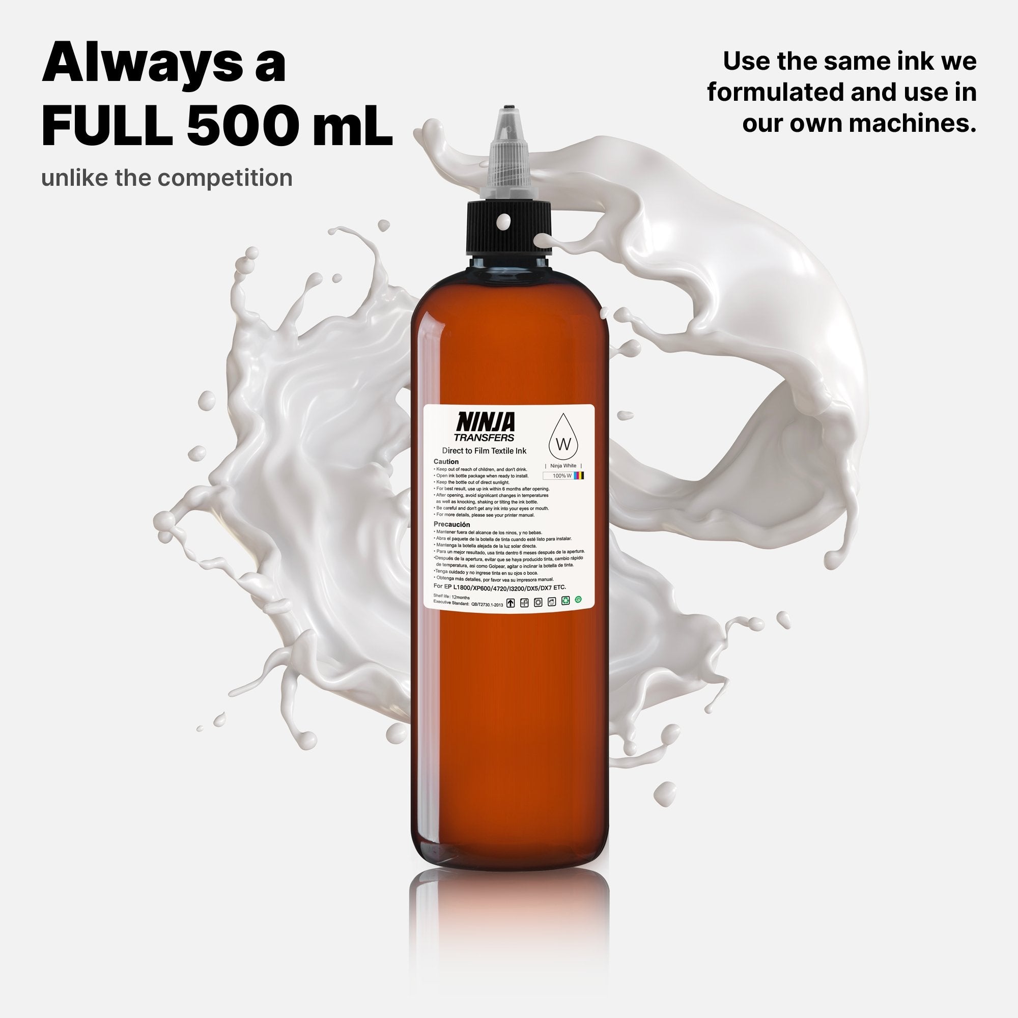 Premium DTF Ink | 500mL | Professional Grade for Growing Print Shops