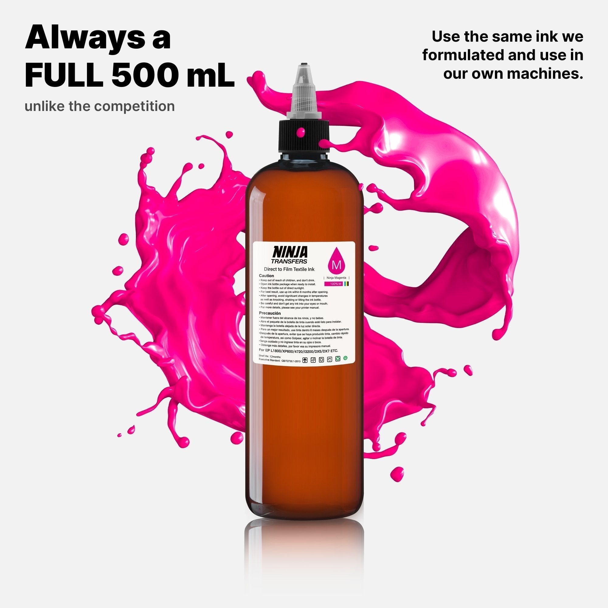 Ninja DTF Ink | Professional Grade | Precision-Formulated for Flawless Transfers