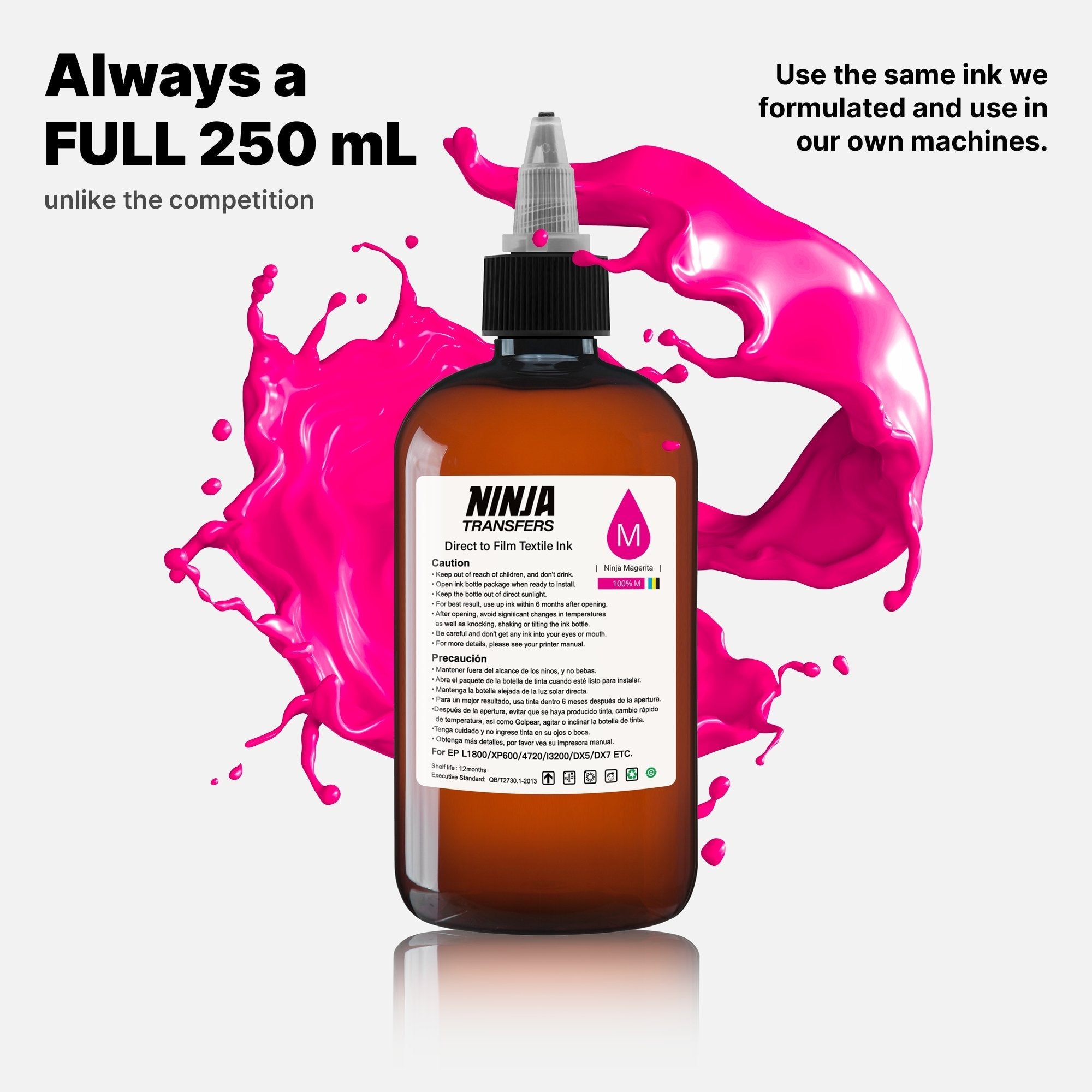 Premium DTF Magenta Ink | Professional Grade | Vivid, Vibrant & True-to-Color