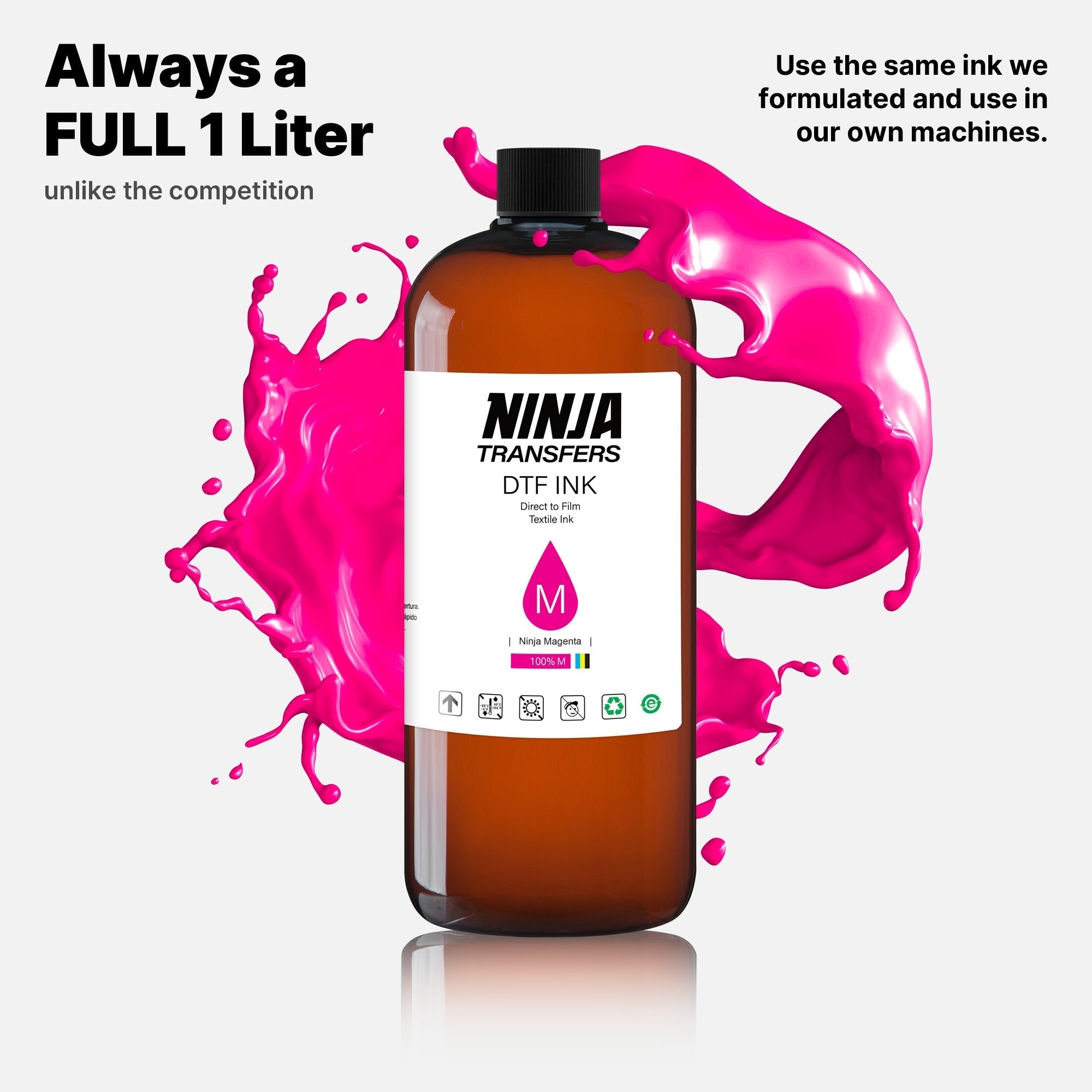 Premium DTF Magenta Ink | Professional Grade | Vivid, Vibrant & True-to-Color
