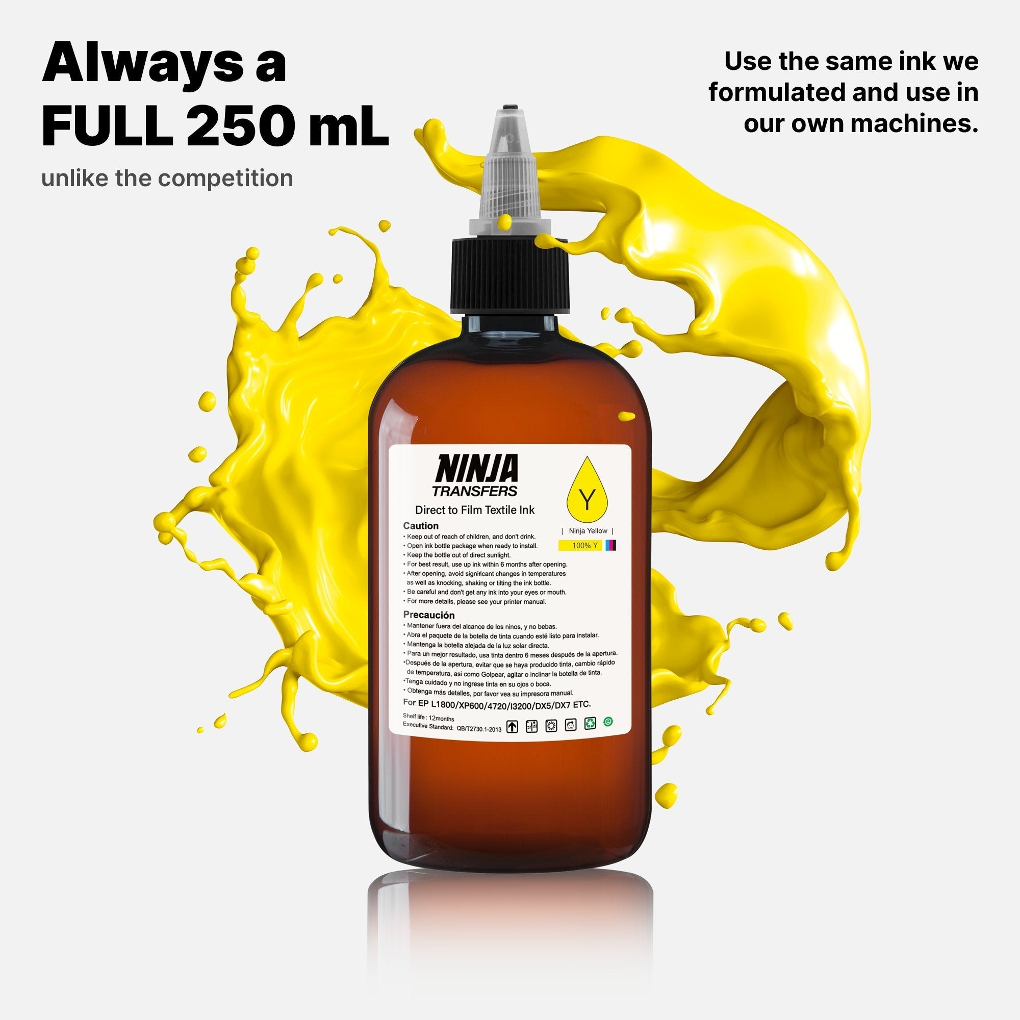 Premium DTF Yellow Ink | Professional Grade | Bright, Bold & True-to-Color