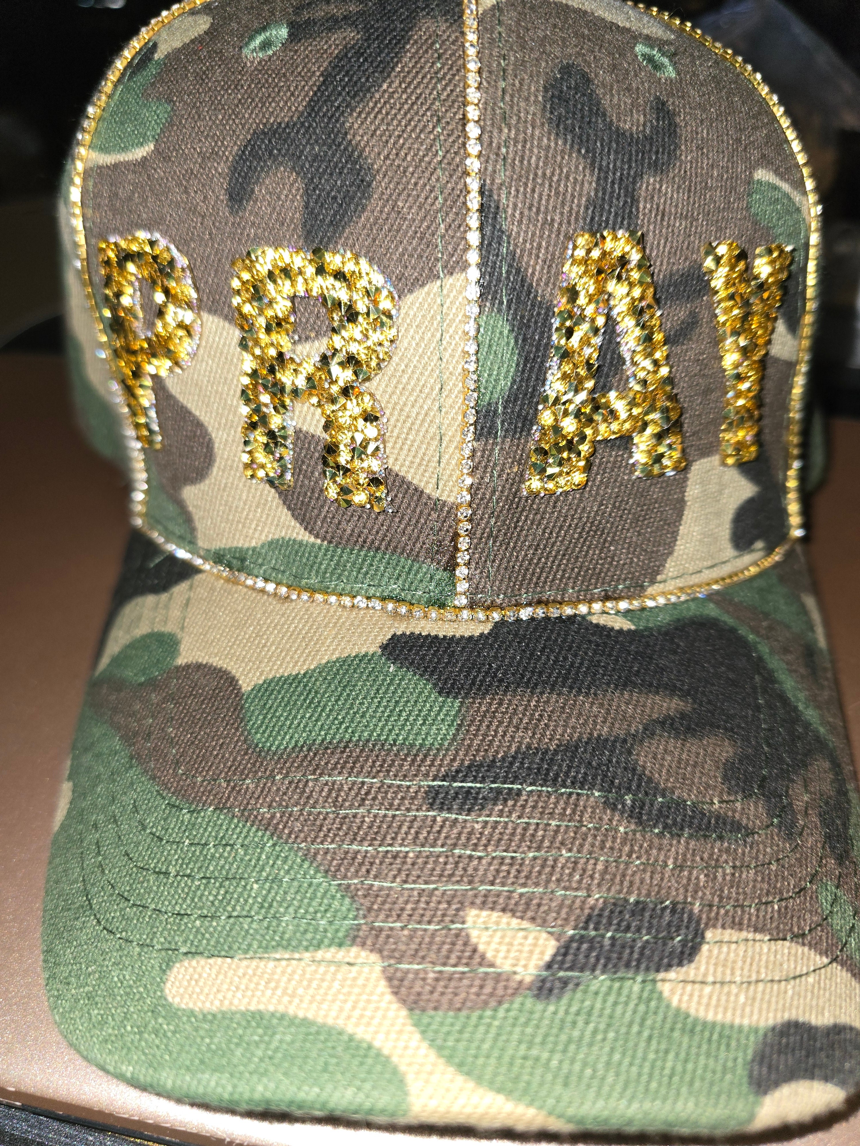 “PRAY Camo Bling Hat” Camouflage Merchandise