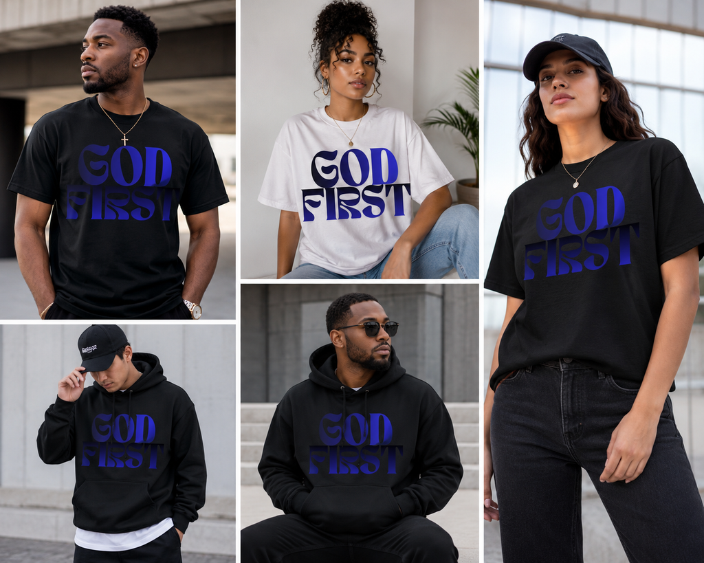 GOD FIRST™ Premium Faith Statement Tee