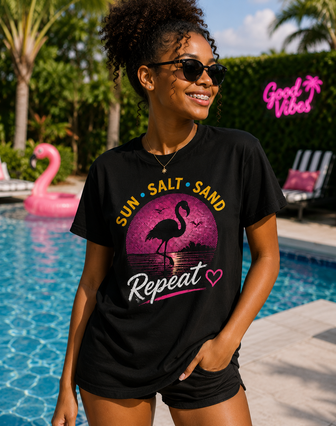 Sun Salt Sand Repeat Graphic Tee