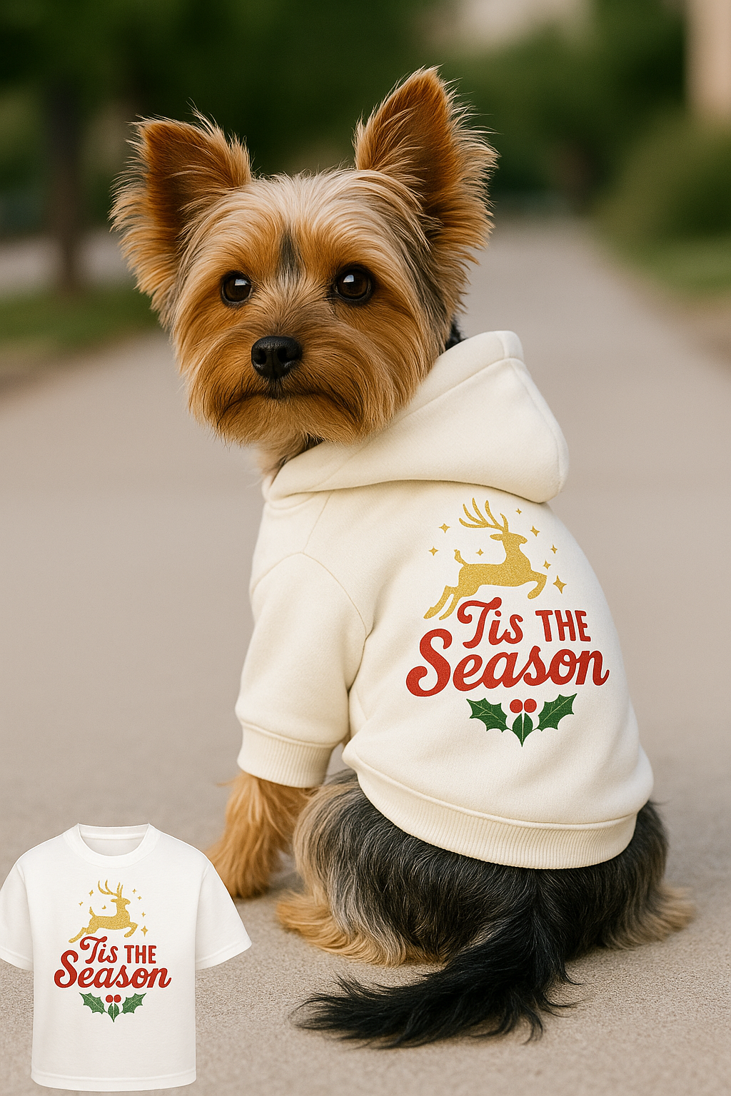 'Tis The Season | Holiday Pup Hoodie | Festive, Cozy & Made for Your Fur Baby
