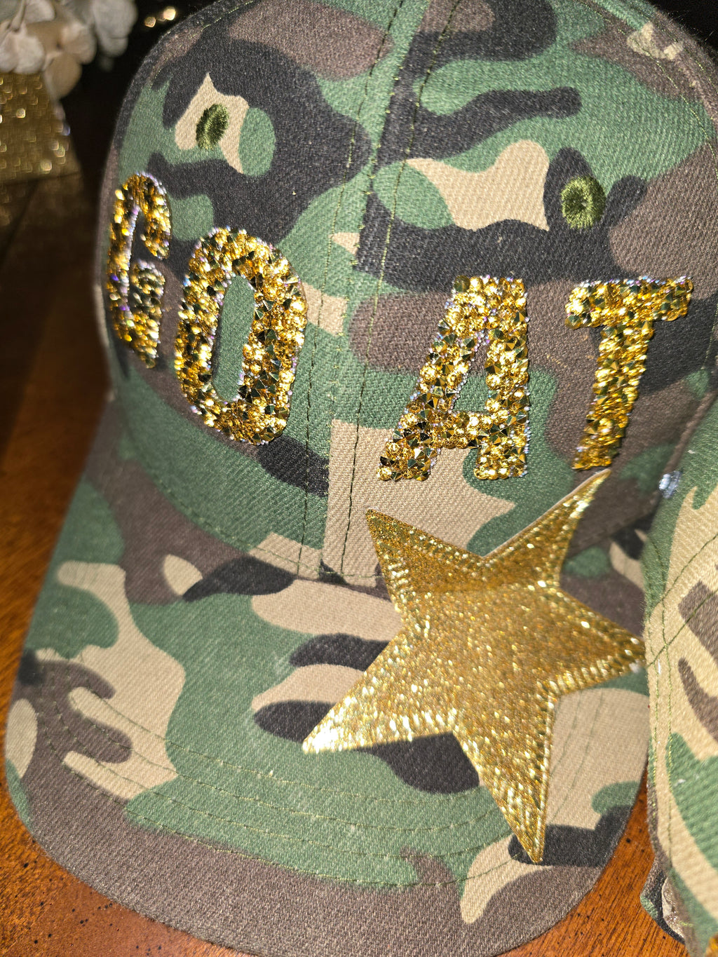 GOAT Star Camo Hat | Statement Camo Hat | Greatest of All Time Energy