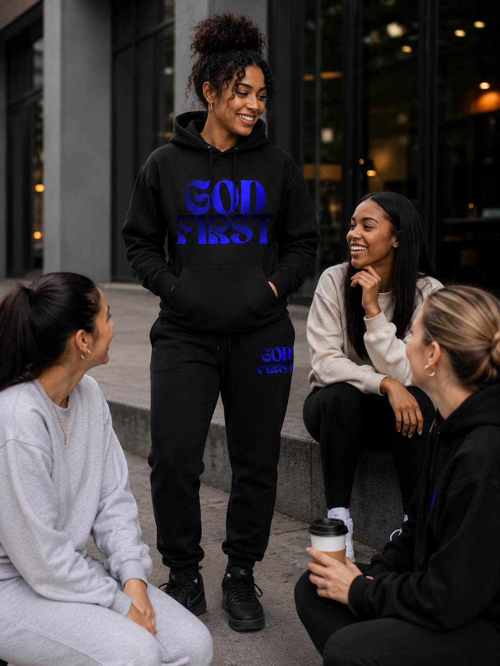GOD FIRST™ Premium Hoodie & Sweatpants Set