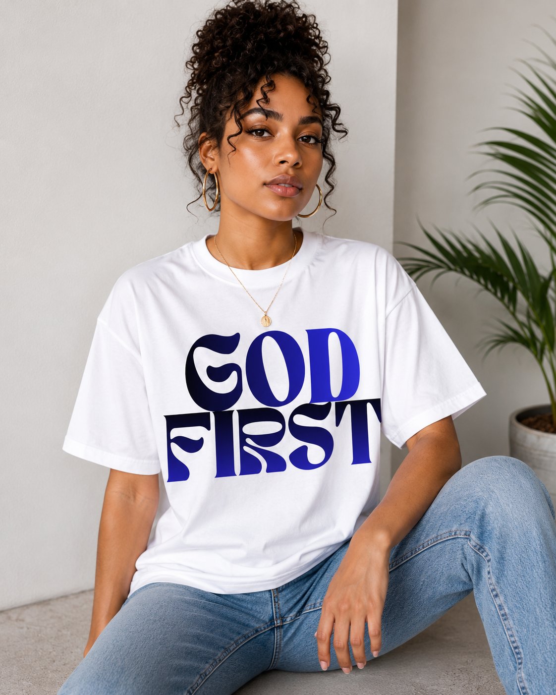 GOD FIRST™ Premium Faith Statement Tee