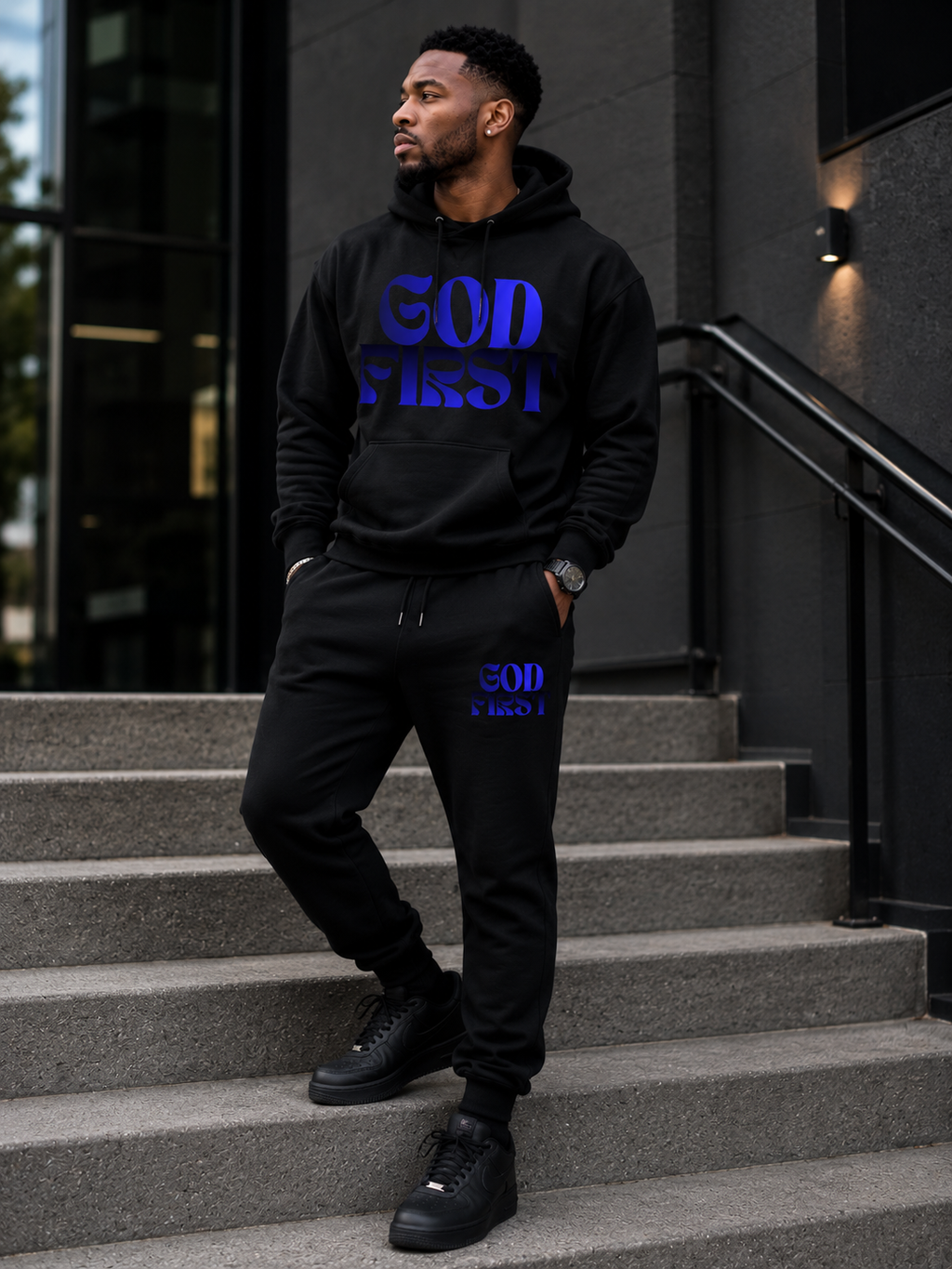 GOD FIRST™ Premium Hoodie & Sweatpants Set
