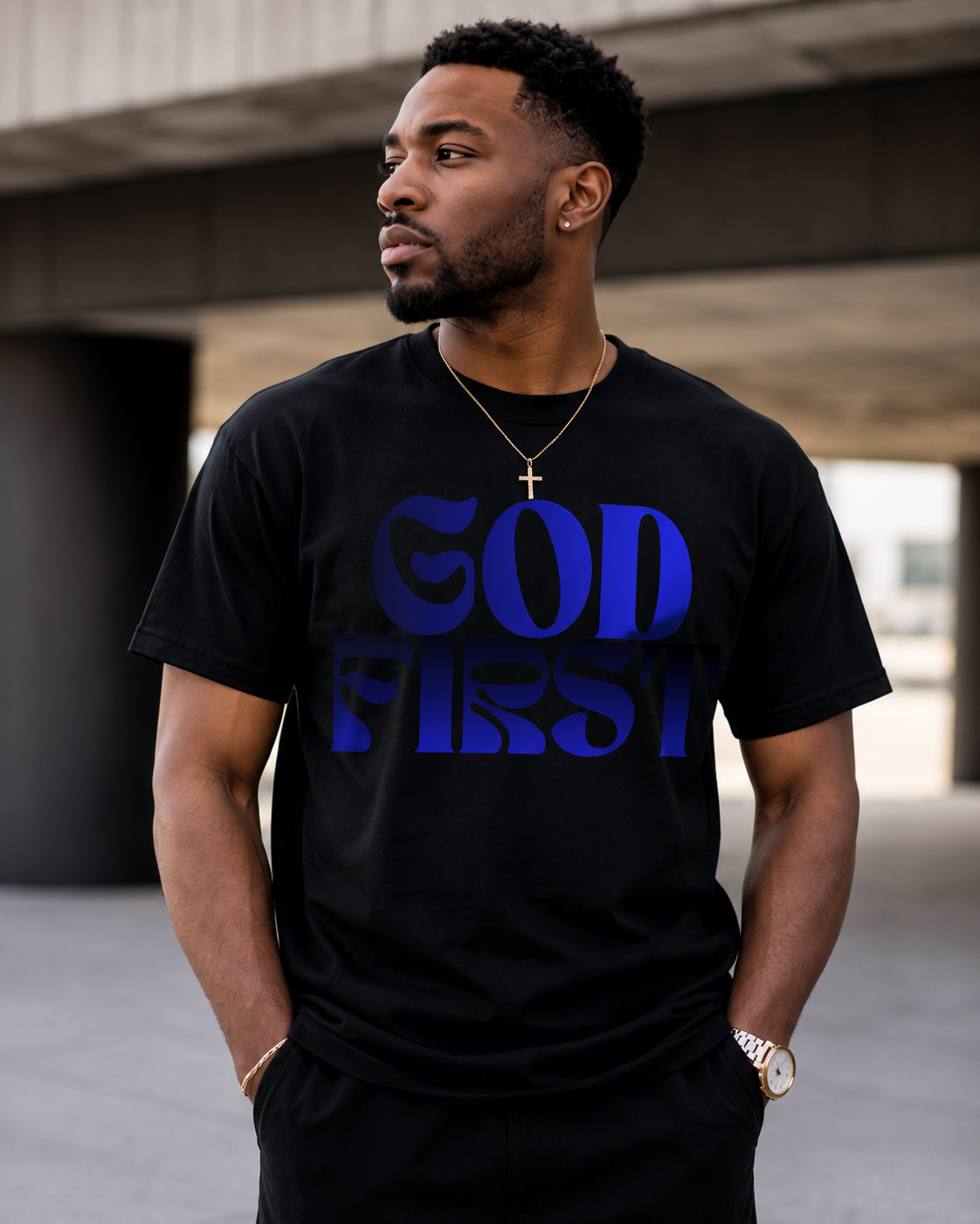GOD FIRST™ Premium Faith Statement Tee