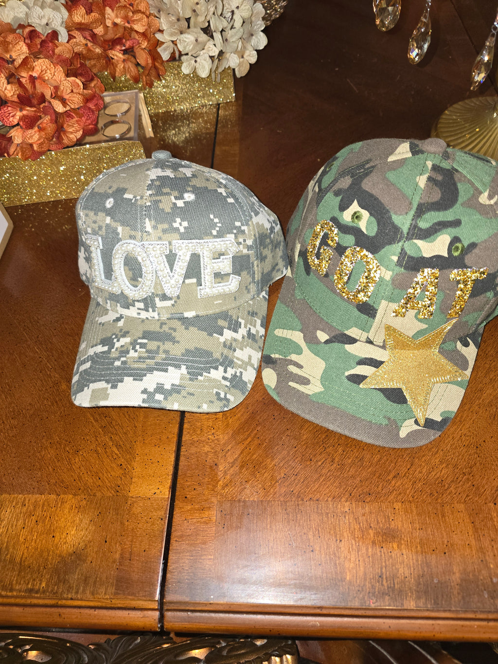 LOVE Pearl Camo Hat | Statement Hat | Grit, Grace & Love Combined
