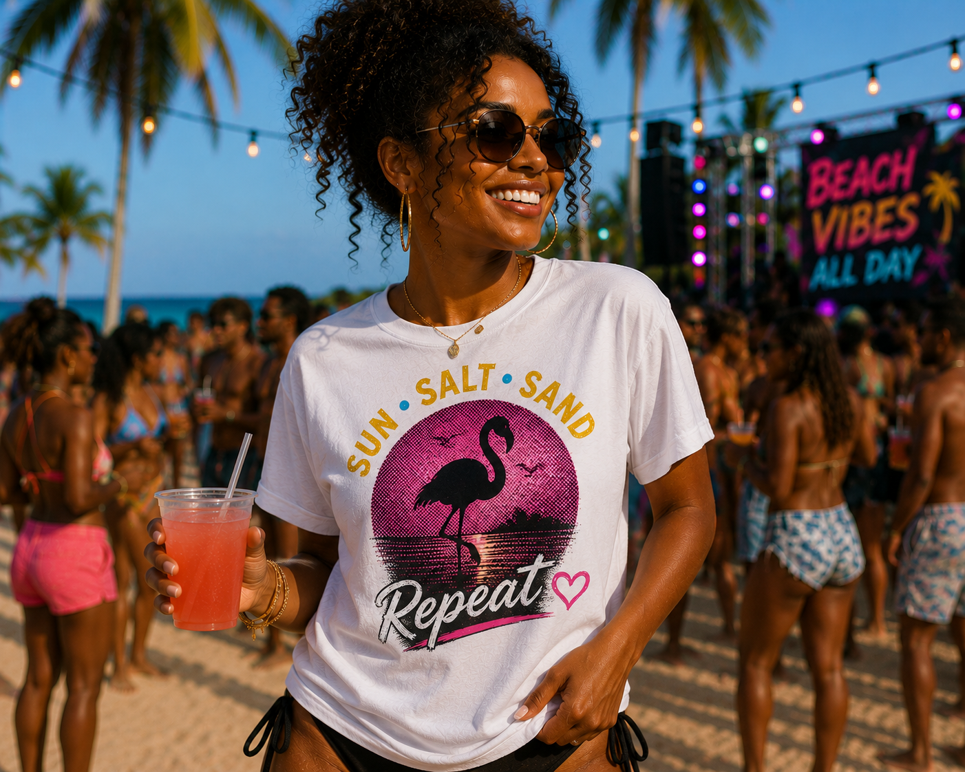 Sun Salt Sand Repeat Graphic Tee