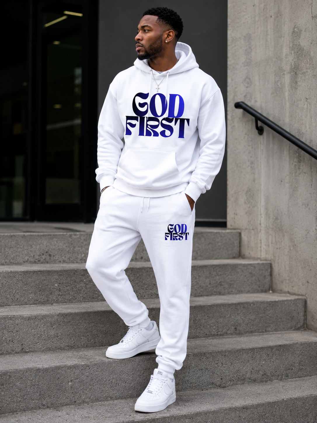 GOD FIRST™ Premium Hoodie & Sweatpants Set